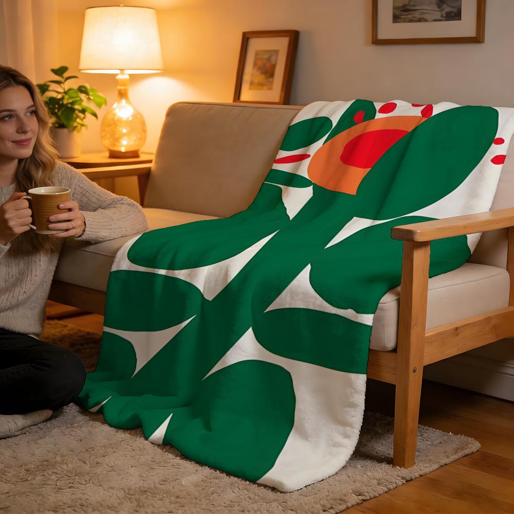 

Throw High-Density Short Plush Blanket For Sofa Nap Air-Conditioned Room Soft Skin-Friendly A-Antti Kalevi Illustration Art 75x90cm