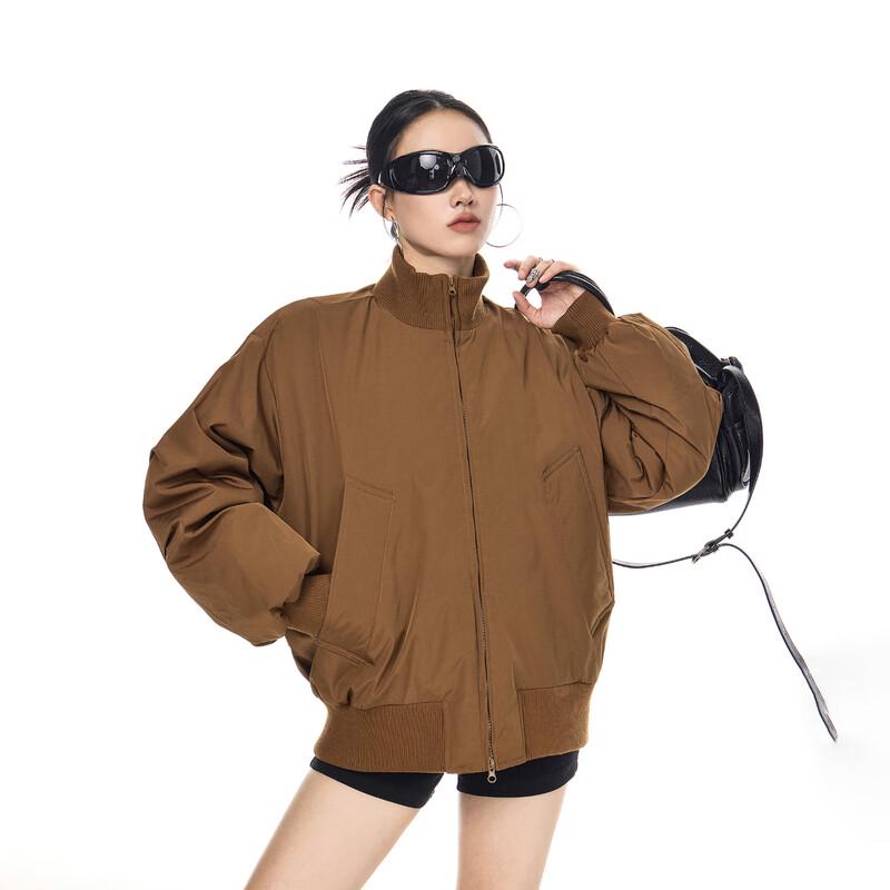 

ICH MODE Women s Loose Fit Retro 90% Duck Down Puffer Jacket L