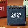 Double Coil Mini Calendar Standing Base Flip Calendar New 2027 Desk Calendar  Home Office