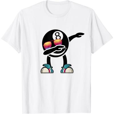 8-Ball Pool Billard Mann - Snooker Pool Dab Dance Billard T-Shirt