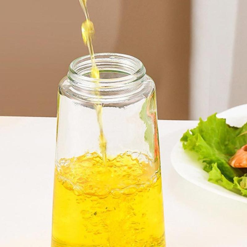 470ml 2in1 Olivenöl-Spenderflasche mit Ausgießer Ölsprüher Speiseöl-Spray Glasbehälter BBQ Backen Picknick Heimküchenwerkzeug