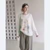 Lyocell Sunscreen Long-sleeved T-shirt Women's Loose Fashion Versatile Foreign Style Age-reducing Thin Ins Air-conditioned Shirt Top Summer
