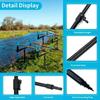 Rod Stand Rack Fixing Bracket with Ground Stake Aluminum Fishing Rod Holder Detachable Fishing Rod Rack Fishing Gear