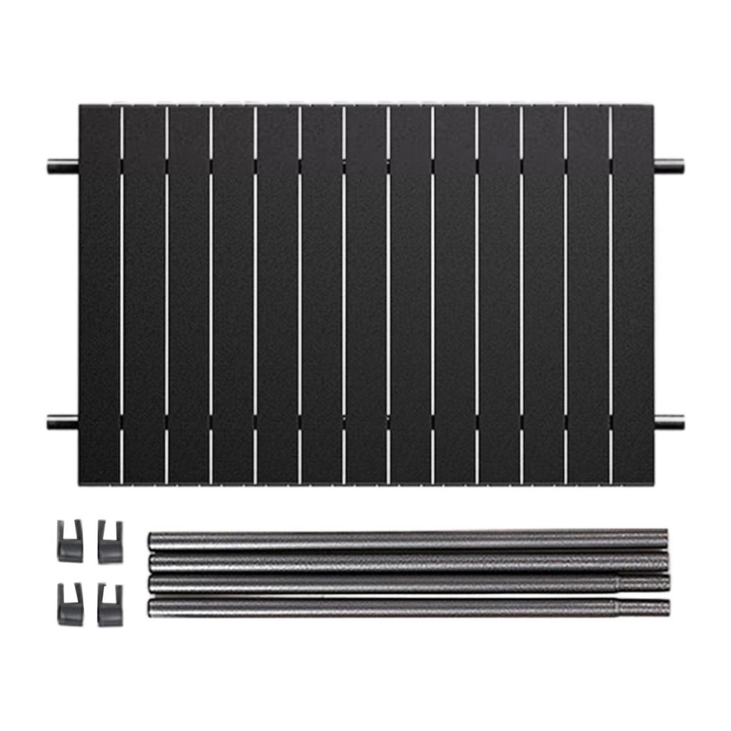 Versatile Portable Camping Table Foldable Carbon Steel Sturdy Outdoor Furniture for Picnic Beach Park Barbecue