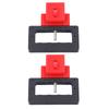 2PCS Clamp On Circuit Breaker Tagout Device Blade Teeth Bite Design Circuit Breaker Lockout Device