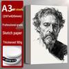 Thickened Art Sketch Paper: 8K for Art Students, 4K Gouache, 16K Watercolor, 4K Drawing Book, Sketchbook.