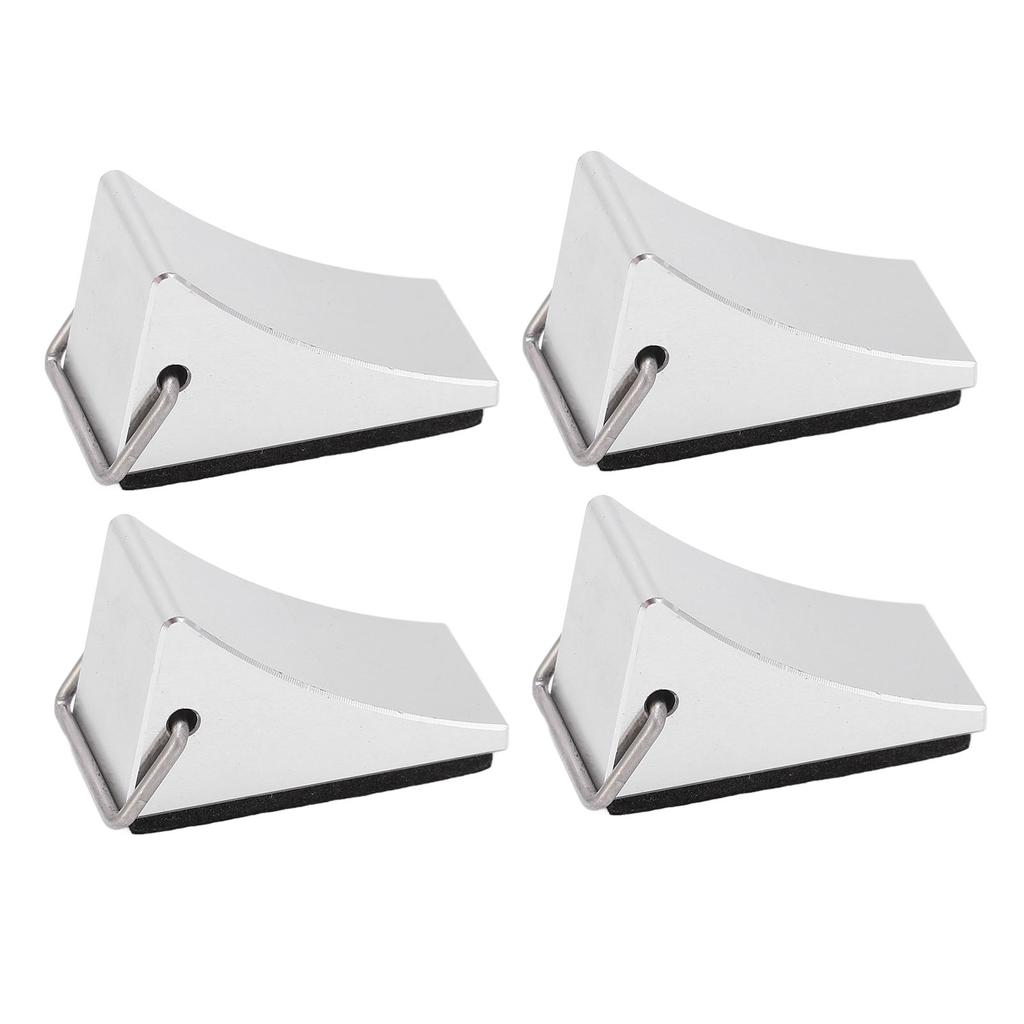 4 SZTUKI Model Samochodu RC Klin Pod Koło Dobre Mocowanie Antypoślizgowe Dno Klin Pod Koło ze Stopu Aluminium RC dla