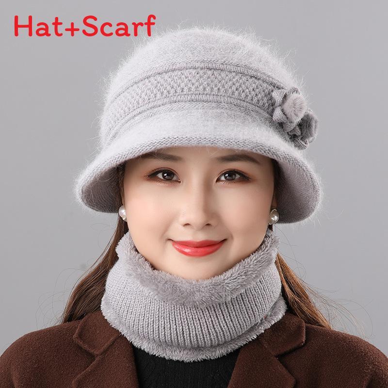 

Winter Knit Hat For Elderly Women With Windproof And Warmth Protection