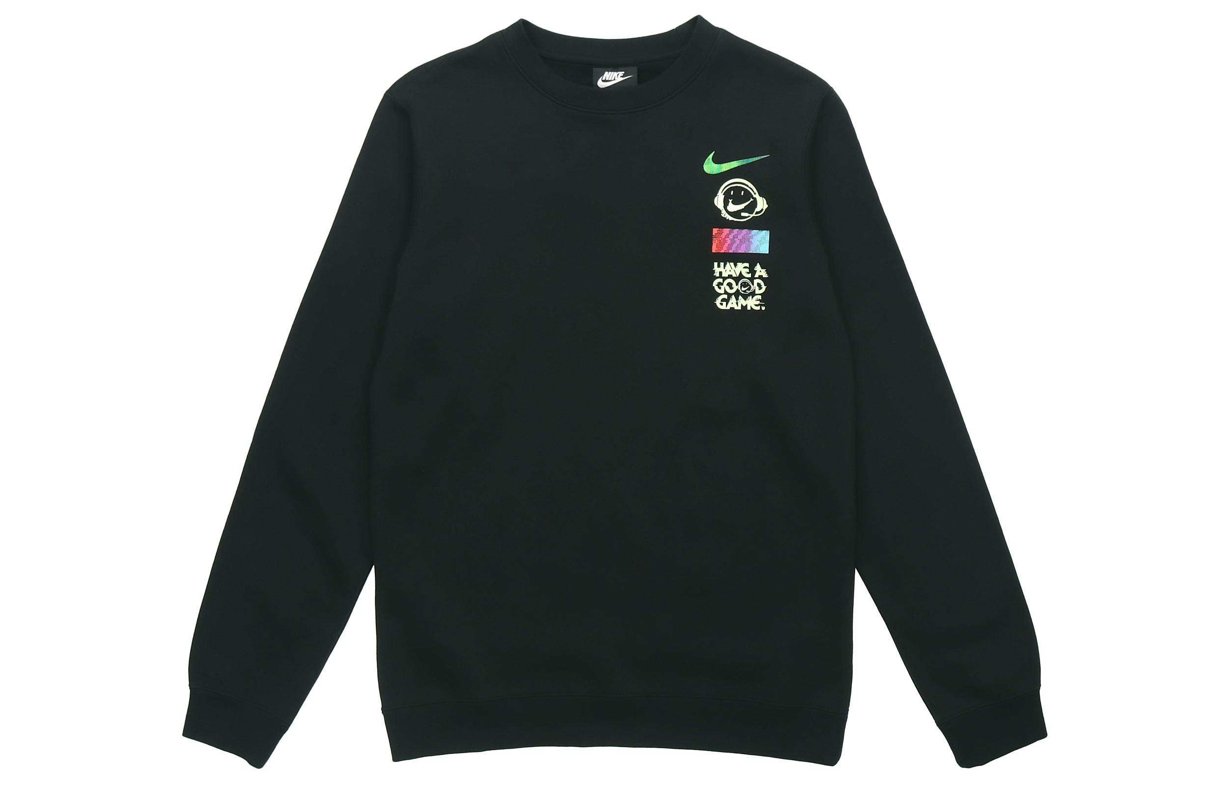 

Nike Sweatshirts Men s Black Crew Neck Moderate Regular DC3938-010 M