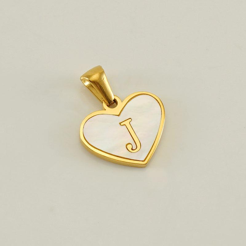 High-Quality Stainless Steel Heart Letter Pendant Necklace - Trendy Ins Style Clavicle Chain