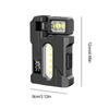 MultiFunction Portable Work Light EDC Flashlight With Charging Cable Portable Pocket Mini Light Double Light For Outdoor Camping