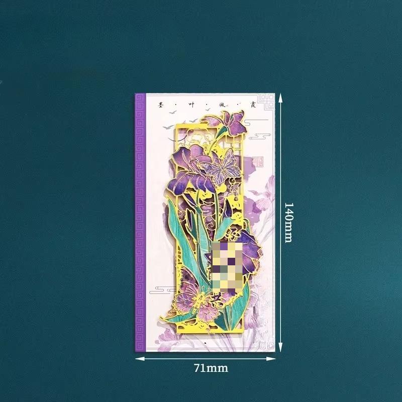 Elegant Laser-Cut Lotus Metal Bookmark Hollow Flower Page Clip for Readers Cultural Gift for Teachers Students Book Reading Tab