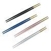 1Pair Reusable Chopsticks Metal Colorful Chopsticks Anti-scalding Tableware 304 Stainless Steel Dinnerware Sushi Food Chopsticks