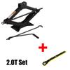Car Jack 0.8T/1T/2T Portable Labor-saving Hand-cranked Car Scissor Jack Car Repair and Tire Replacement Special Tool for Car SUV