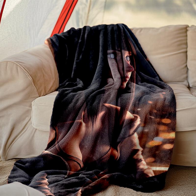 1pc Comfortable Home Print Throw Blanket, Naruto Blanket For Bed and Sofa Use, Special Present For Family