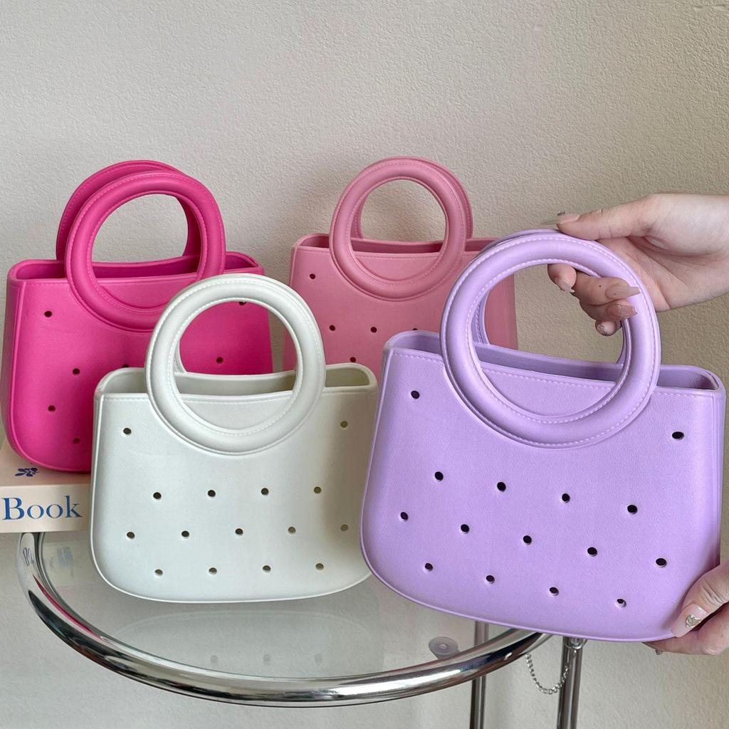 Borsa a mano in EVA: Borsa da spiaggia leggera fai da te Bogg per le donne