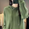 Women Knitted Hoodie Sweater MODERN NEW SAGA Winter Knitted Pullover Sweatshirt Autumn Soft Warm Wool Sweaters Female Jumper Knit Top