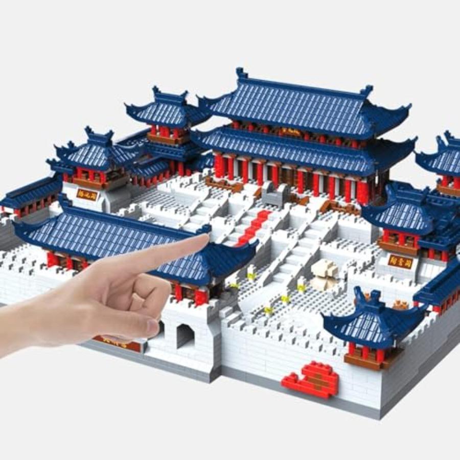 Creative Mini Nano Blocks Architecture Model Set with 5168 Pieces Inspired by Chinese Daming Palace Design Ideal for and Adults