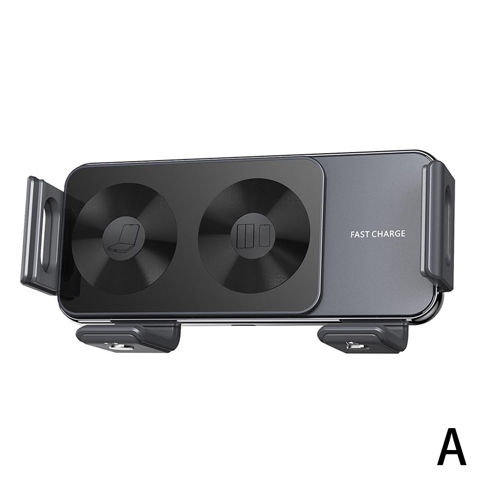 Wireless Fast Charging Suction Cup Auto Phone Holder Universal IPhone Car Smart Angle Air Conditioner Vent  Phone Base