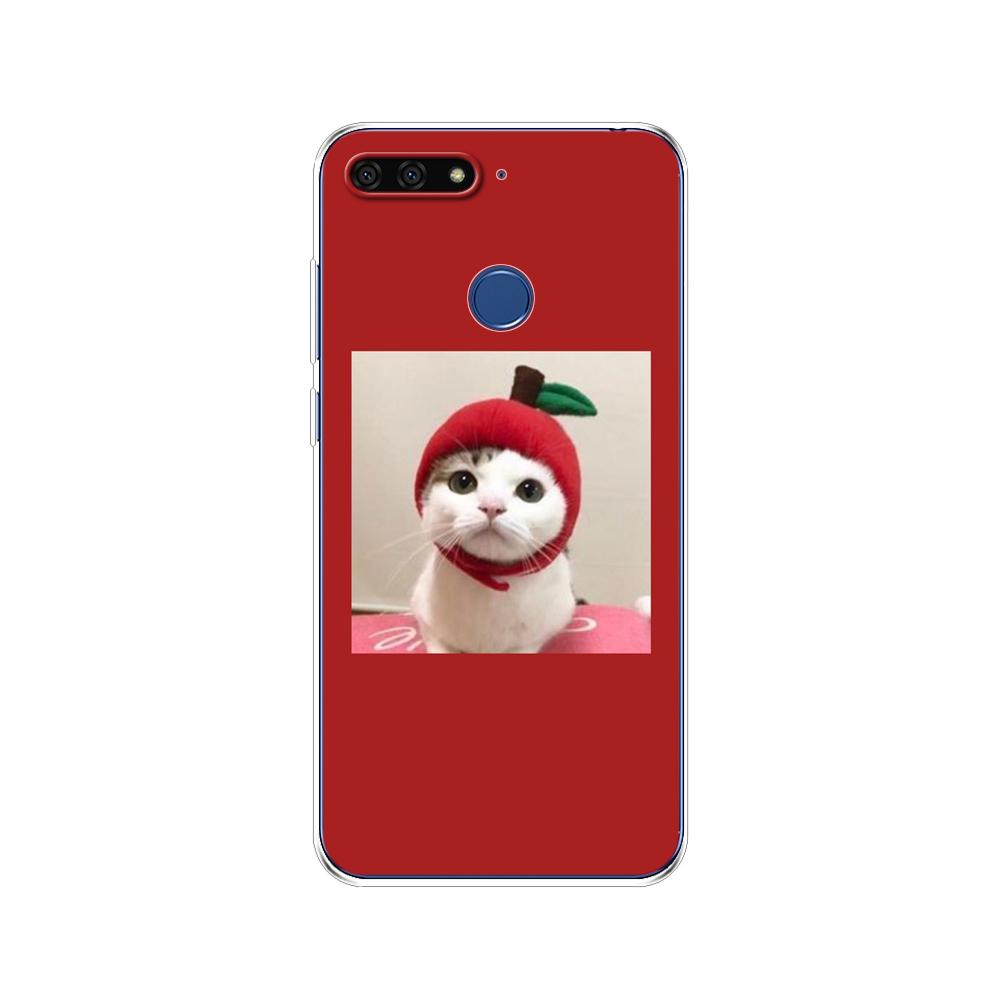 For Huawei Honor 7C 5.7 Inch Case Cover Soft Silicone TPU Cute Cover Back Protective Phone Case For Huawei Honor 7c Aum-L41 Bags