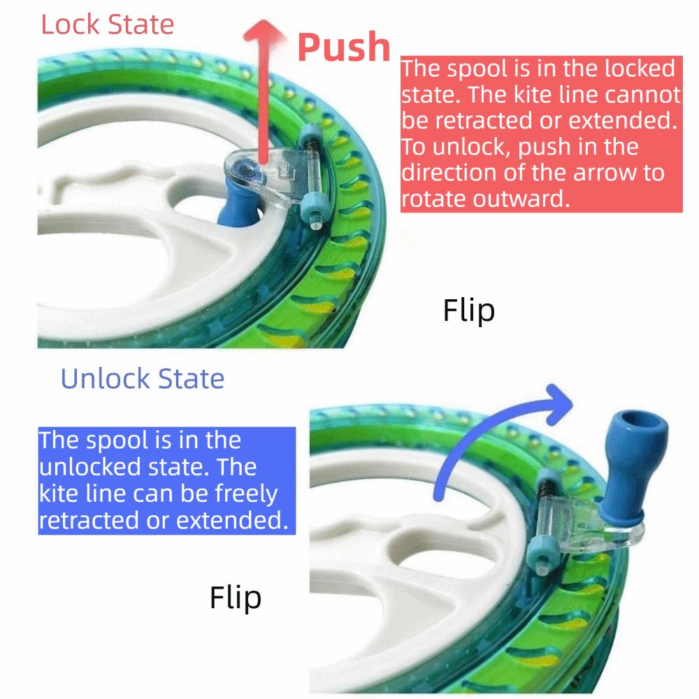 Professional Kite Reel Winder with Line Plastic Flying Tool Winder  Outdoor Game