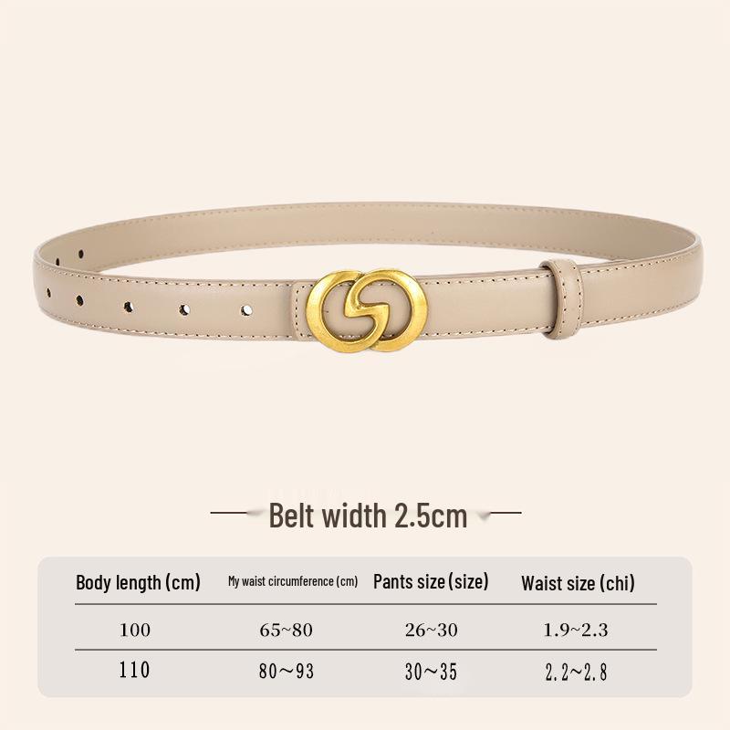 2026 Trendy Women's Korean Style Waist Belt for Jeans: Simple, Versatile, Casual.