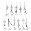 Sweet Cool Bowknot Heart Cross Hanging Pendant Phone Strap Cute Bag Decoration