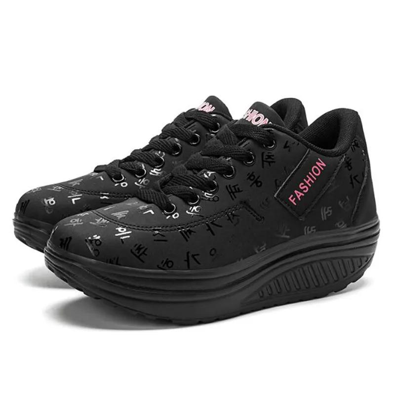 Damen Sneaker Keilabsatz Casual Sportschuhe Damen Sneaker Damen Outdoor Schuhe Damen Schnürung Damen Sneaker Zapatillas Mujer
