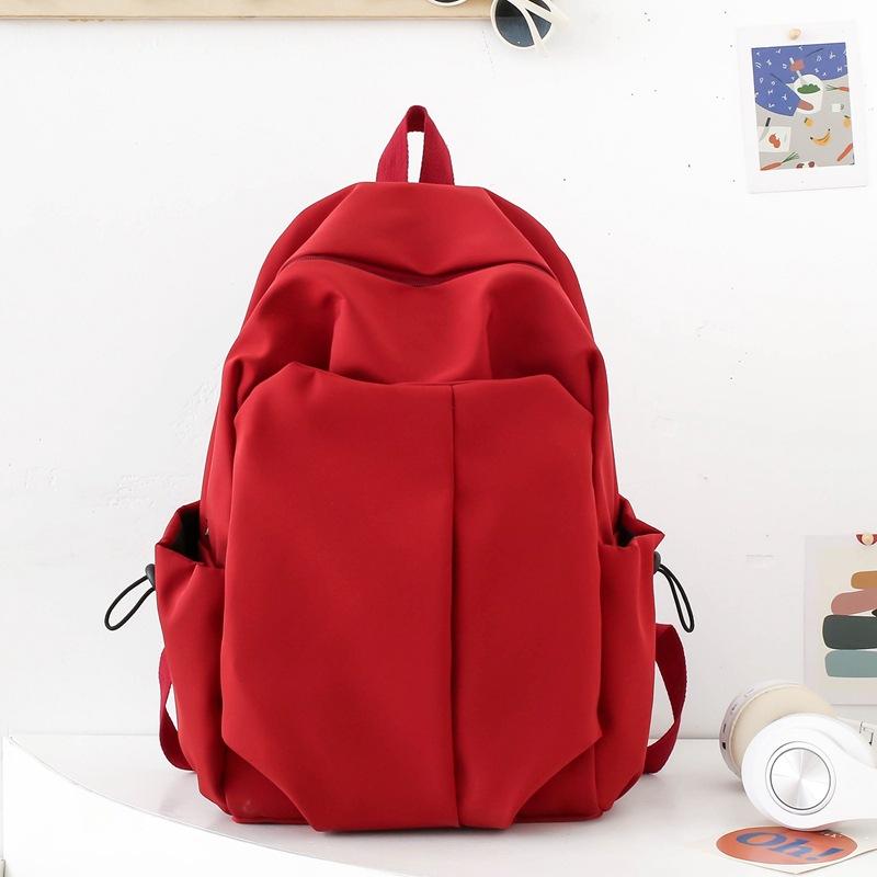 School bag male college student ins trendy cool simple large capacity backpack female junior high school student high school travel bag backpack