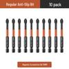 Tungsten Steel Anti-slip Phillips Screwdriver Bit Set - Super Hard, High Hardness, Strong Magnetic, for Electric and Hand Drills.