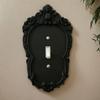 Gothic Style Wall Switches Plate Cover Elegant Decorative Plastic Panel Elegant Black Wall Panel Cover For Home Decoration