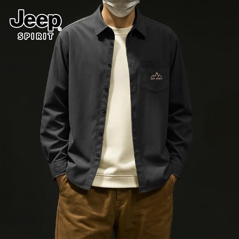 JEEP SPIRIT Men s High Street Retro Polo Shirt with Mountain Graphic