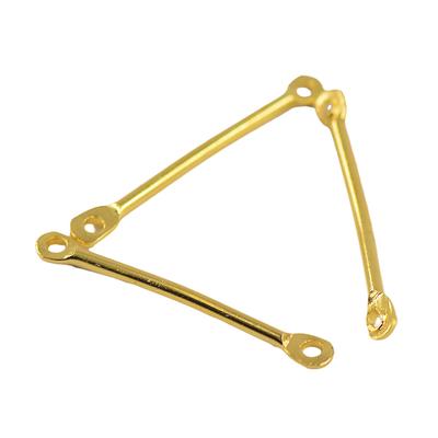 100x Metal Straight Bar Connector Jewelry DIY Makings Charms Findings Gold/Black