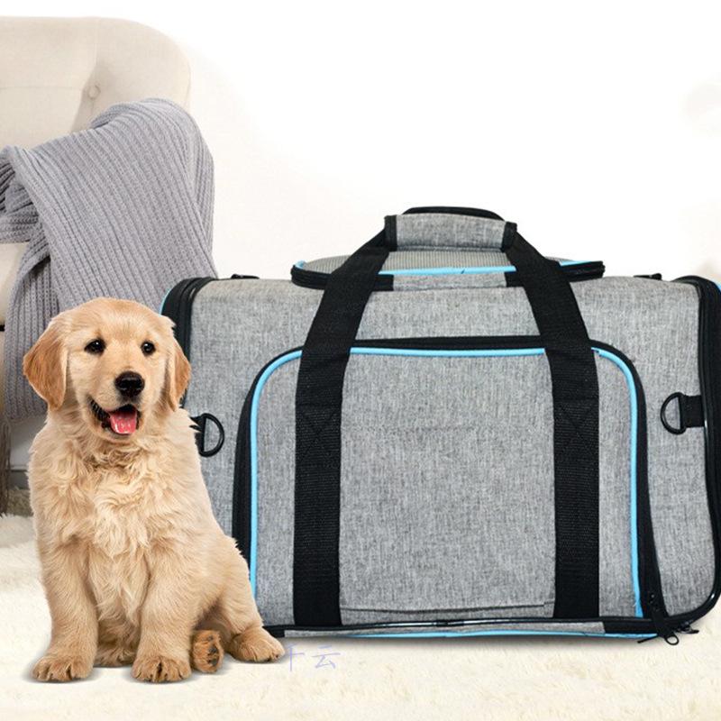 Expandable Pet Carrier & Cat Bed - Crossbody Travel Bag for Dogs & Cats