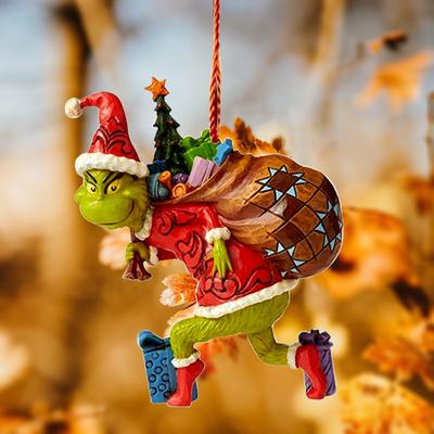 Christmas Tree Resin Pendant, Xmas Hanging Decorations, Christmas Tree Ornaments Hanging Pendants, Christmas Party Supplies