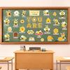 Bee Motivational Bulletin Board Decorations Positive Affirmation Posters Summer Sunflower Bee Hive Cutouts for Back to School Classroom Wall Decor