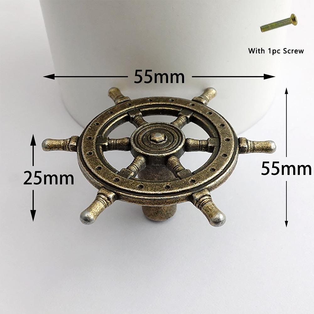 1pc Zinc Alloy Vintage Cabinet Knobs Decorative Animal Shape Cabinet Handle DIY Furniture Hardware Drawer Pull Handles Wardrobe