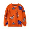 Jumping Meters 2-7T Dinosaurs Boys Sweatshirts Animals Print Long Sleeve Baby Hooded Sport Shirts Autumn Spring Clothes