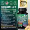 Bcuelov Seaweed Capsules Seaweed Black Seed Oil Turmeric Boosting Energy 120 Vegetarian Capsules
