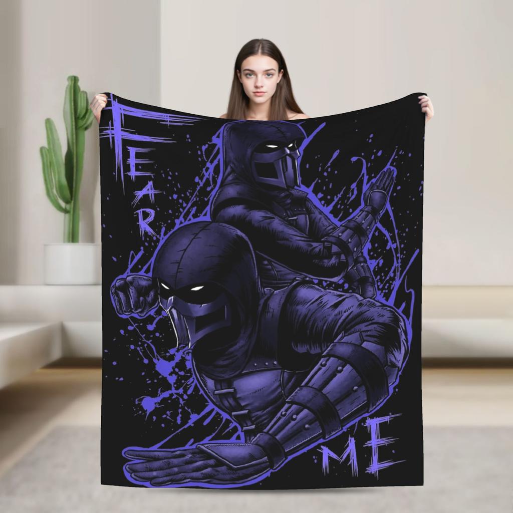 Sub-Zero Mortal Kombat Wool Blankets Fashion Throw Blankets for Home Hotel Sofa 200x150cm Plush Thin Quilt