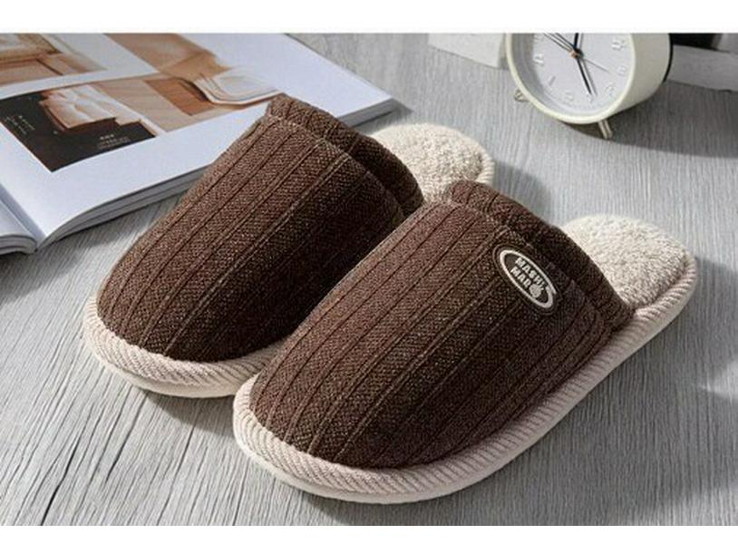 Mugino Rabbit 2025 Cotton Knitted Non-slip Plush Slippers for Men & Women - Warm Indoor Thick Sole