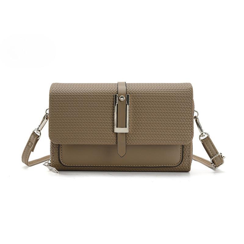 New Color-Block Women Bag - Retro Zipper Crossbody Phone Purse Fashion Versatile Shoulder Bag for Daily Chic Style
