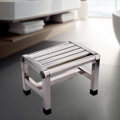 Badehocker, Metall-Trittbank, Duschbank, multifunktional, Schuhwechsel für Badezimmer