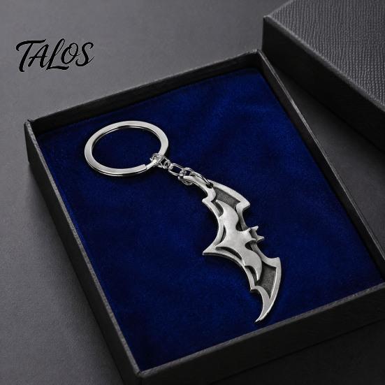 Zinc Alloy Key Holder Bat Dart Keychain, Car Ring for Keychain Men, Handbags Backpacks Charm Decorative Accessory Halloween Lightweight Bag Charms