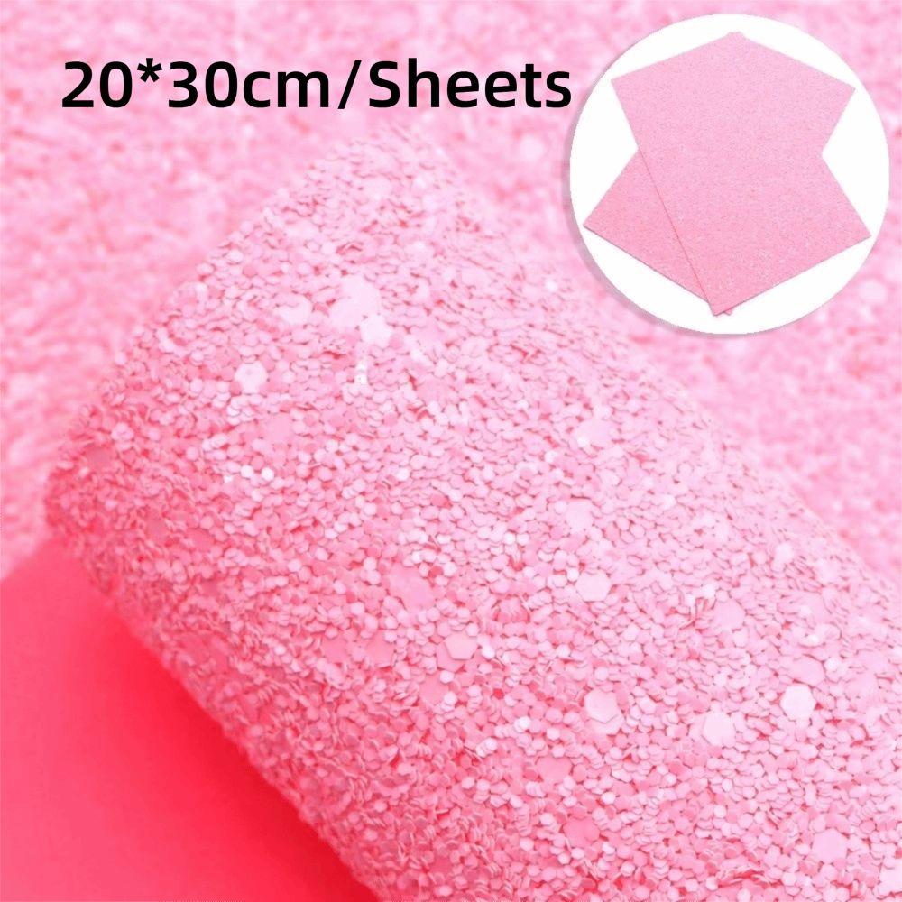 Colorful Glitter Glitter PVC Leather Fabric Sparkling Powder Faux Leather  Bag Making Material