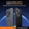 For Honor 400 Lite 5G Case Compatible with MagSafe Leather Coated TPU+PC Phone Cover