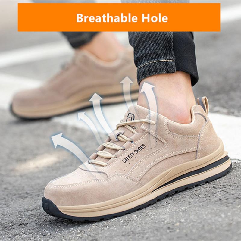 Safety Autumn Shoes Breathable Work Shoes Anti Stab Work Sneakers With Steel Toe Indestructible Shoes Anti Smashing Safety Shoes