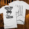 Muay Thai T-Shirt Thai Boxing 2 Sided Print UFC MMA Kickboxer King Cobra Martial