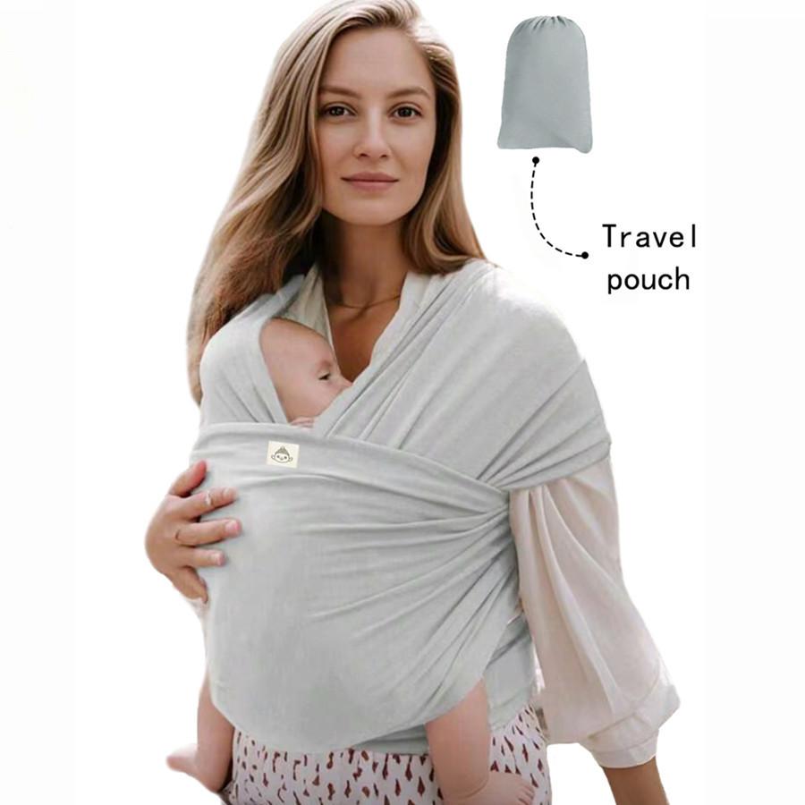 Baby Wrap Carrier, Soft and Adjustable for Newborns from 3 To 12 Months Old