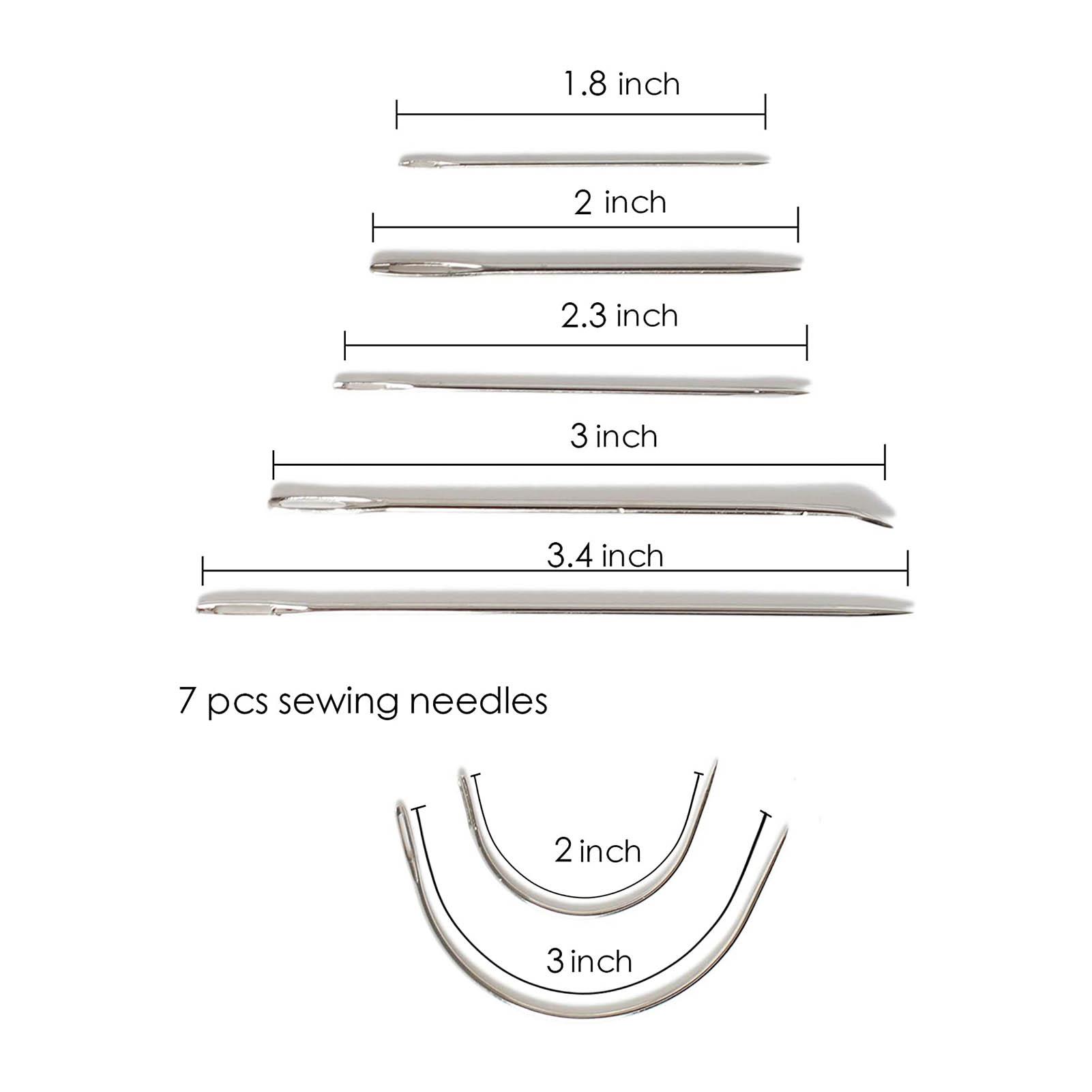 12 Pcs Lther Repair Sewing Kit, Lther Working Tools with Sewing Needles, Waxed Thrd, AWL Stitching and Sm   for Lther Sewing Tools